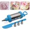 5 Pieces Cake Decorating Tool With Spatula/Blue