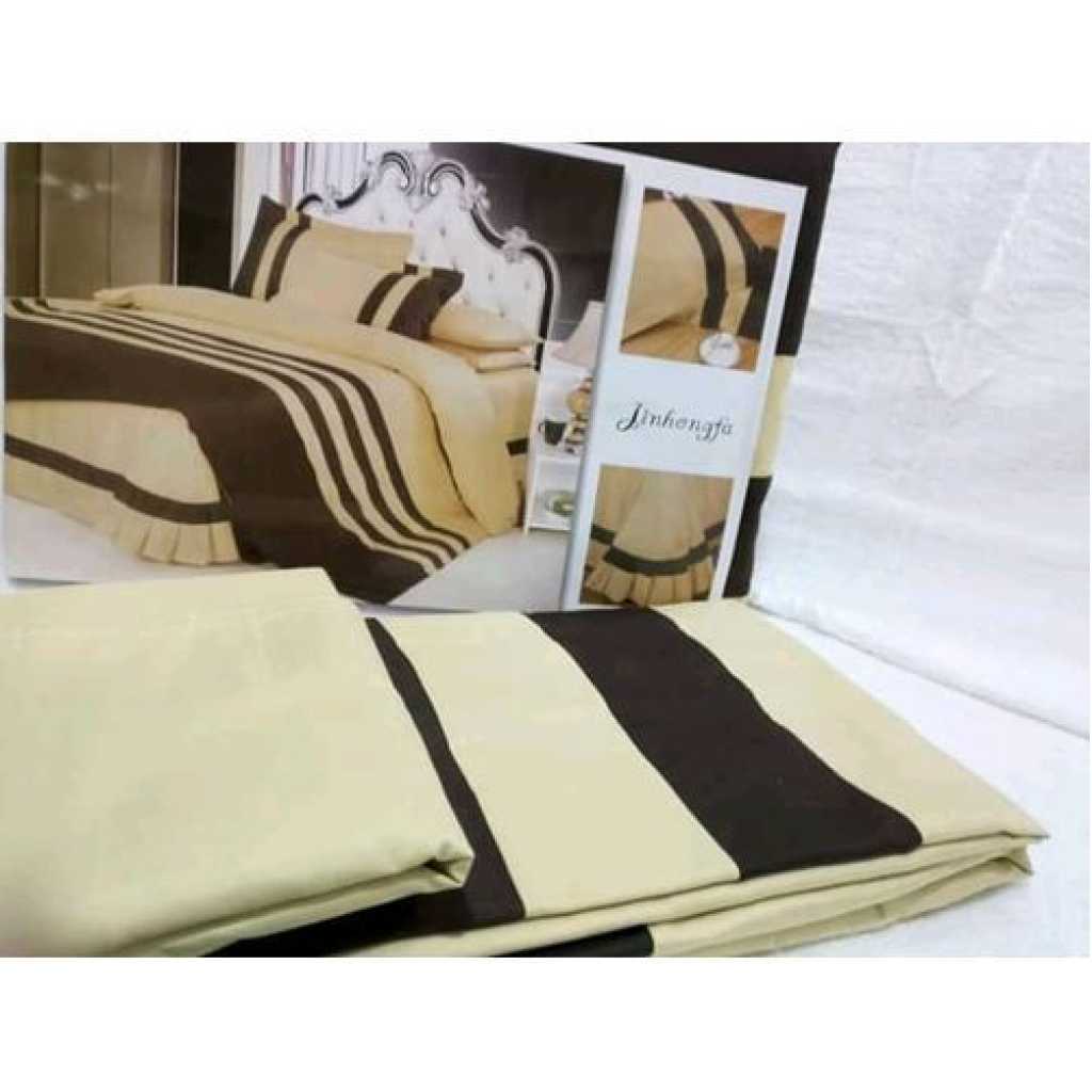 Duvet Cover With 1 Bed Sheet,2 Pillow Cases - Brown