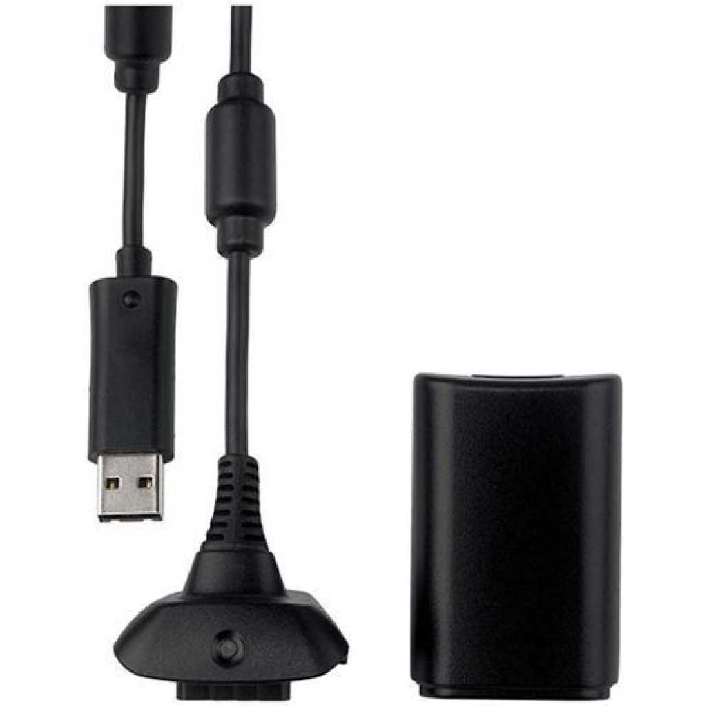 Microsoft Xbox 360 Play & Charge Kit (Charger and Battery) - Black