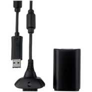 Microsoft Xbox 360 Play & Charge Kit (Charger and Battery) - Black