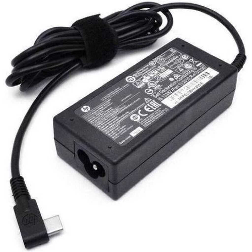 HP Spectre EliteBook Type C Power Supply Adapter, Laptop Charger - Black