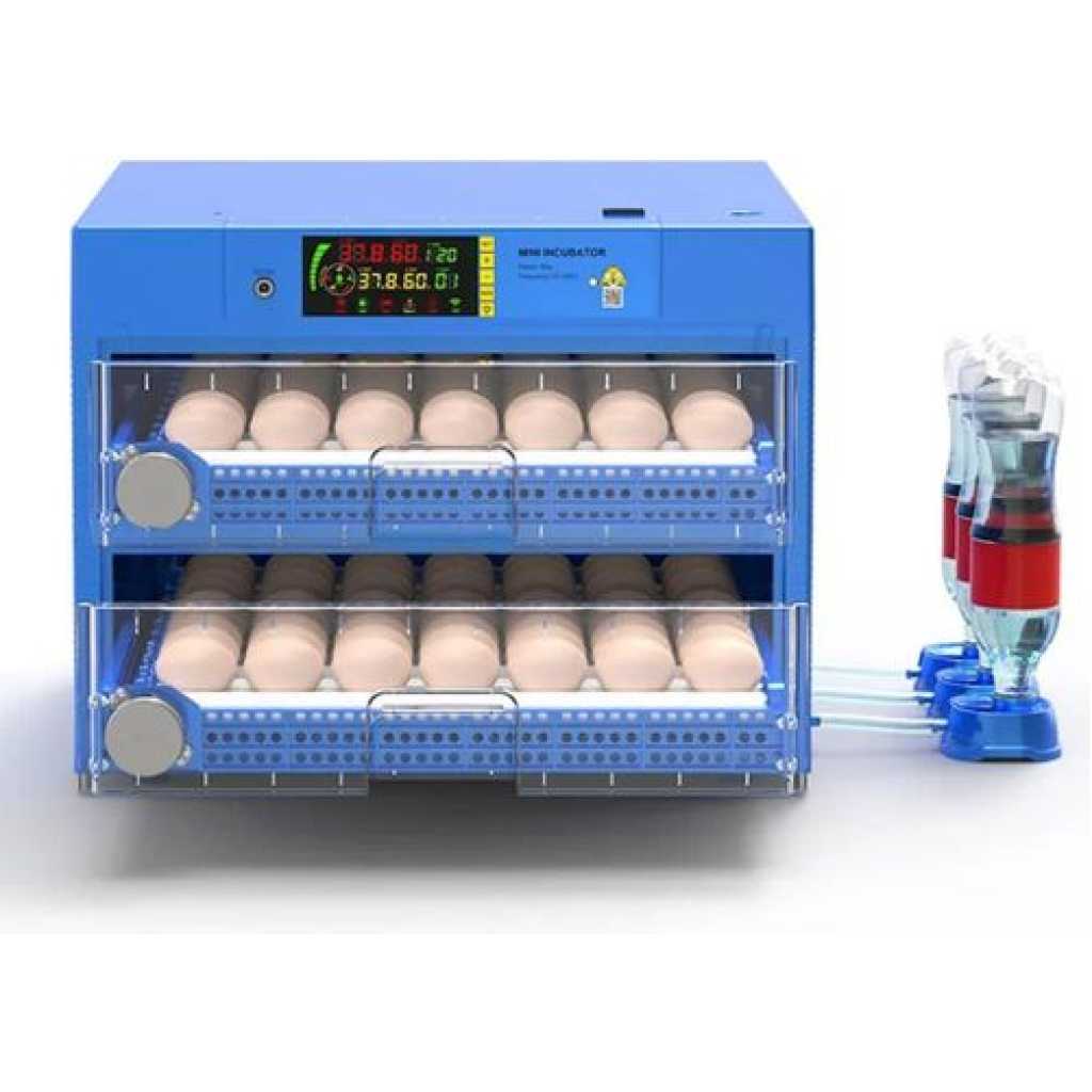 Blue Diamond – 120 Egg Automatic Dual Voltage Mini Egg Incubator Fully Automatic Hatcher