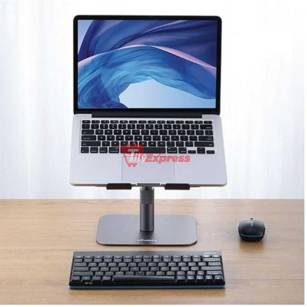 Vivan VLS03 Aluminum Alloy Liftable Foldable Laptop Cooling Stand - Grey