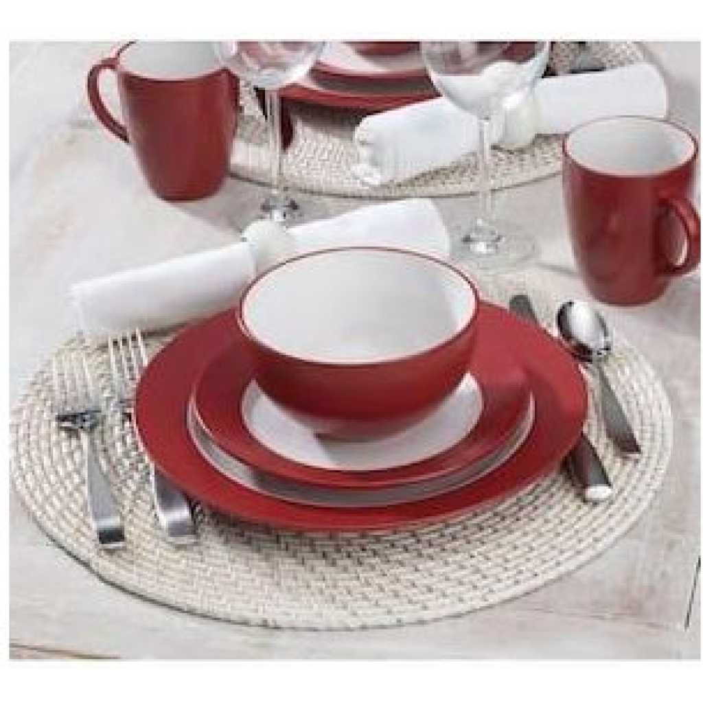 Tableware Set Of Plates Cups Bowls Sideplates Dinner Sets 16-Piece Stoneware Dinnerware Set Food Plate Ceramic Dishes To Eat Dish