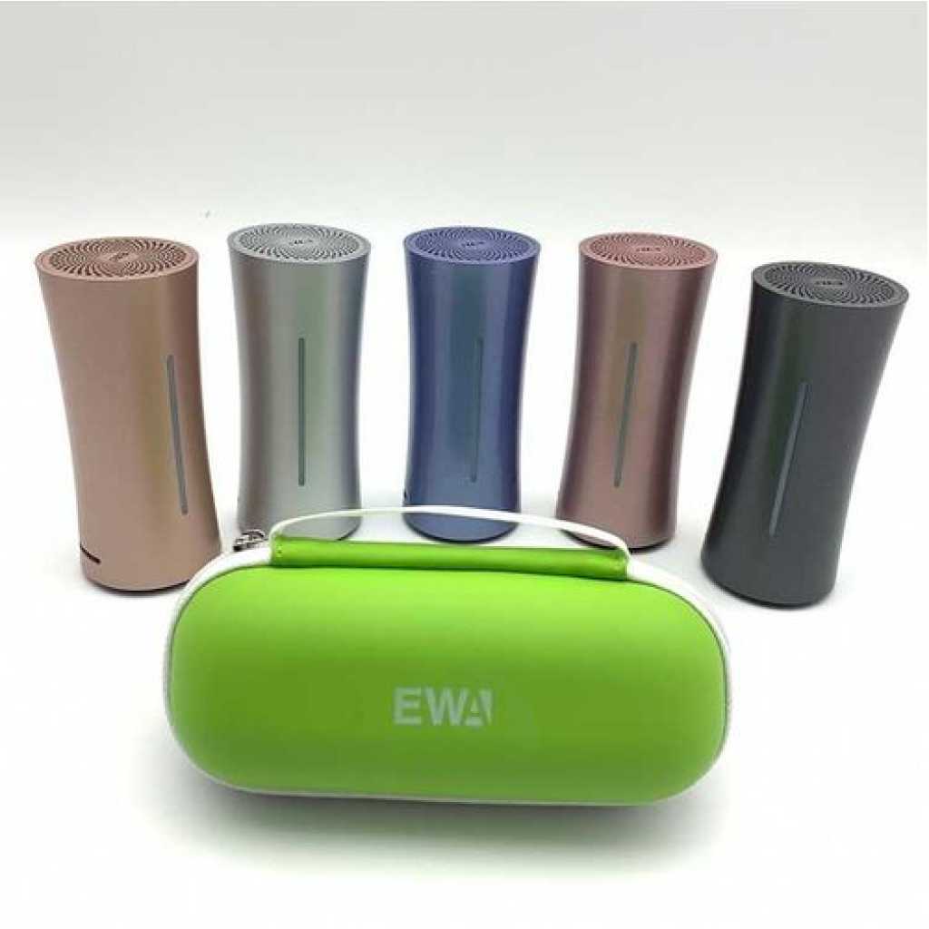 EWA A115 Super Battery 105-hours Playtime Wireless Bluetooth Speaker Outdoor HIFI Stereo Subwoofer Built-in 6000mAh Rechargeable Battery Great Sound & Bass Handy with Small Bag- Multicolor