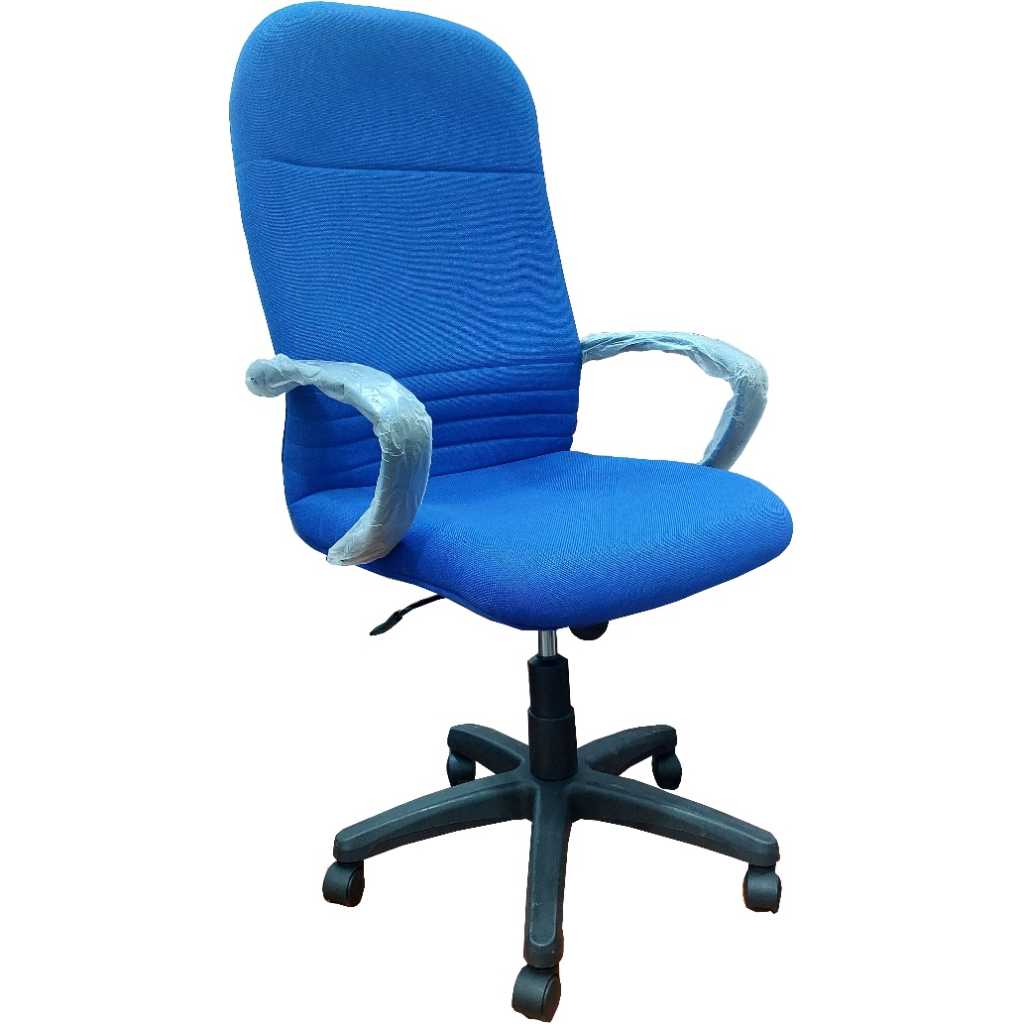 Genuine High Back Office Chair Fabric-Blue
