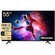 Hisense (55 Inch) 4K UHD Smart TV, with Dolby Vision HDR, DTS Virtual X, Youtube, Netflix, Disney +, Freeview Play and Alexa Built-in, Bluetooth and WiFi (2022 NEW), Black