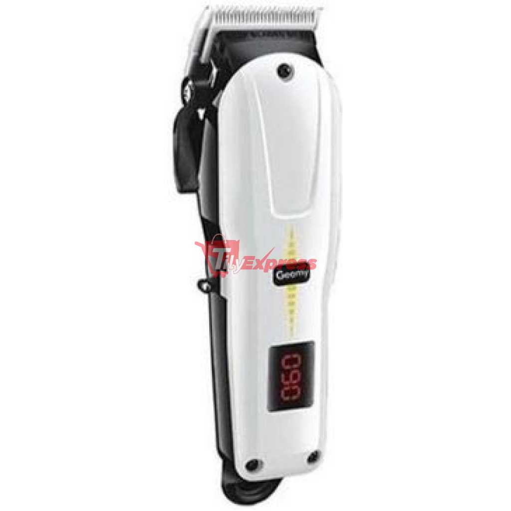 Gemmy Rechargeable Cordless Shaving Machine With Battery Indicator - White