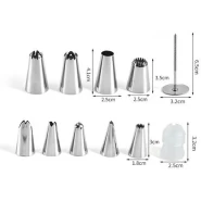 50 Pieces Set Useful Cake Icing Decorating Tool Kit-Silver Decorating Kits TilyExpress