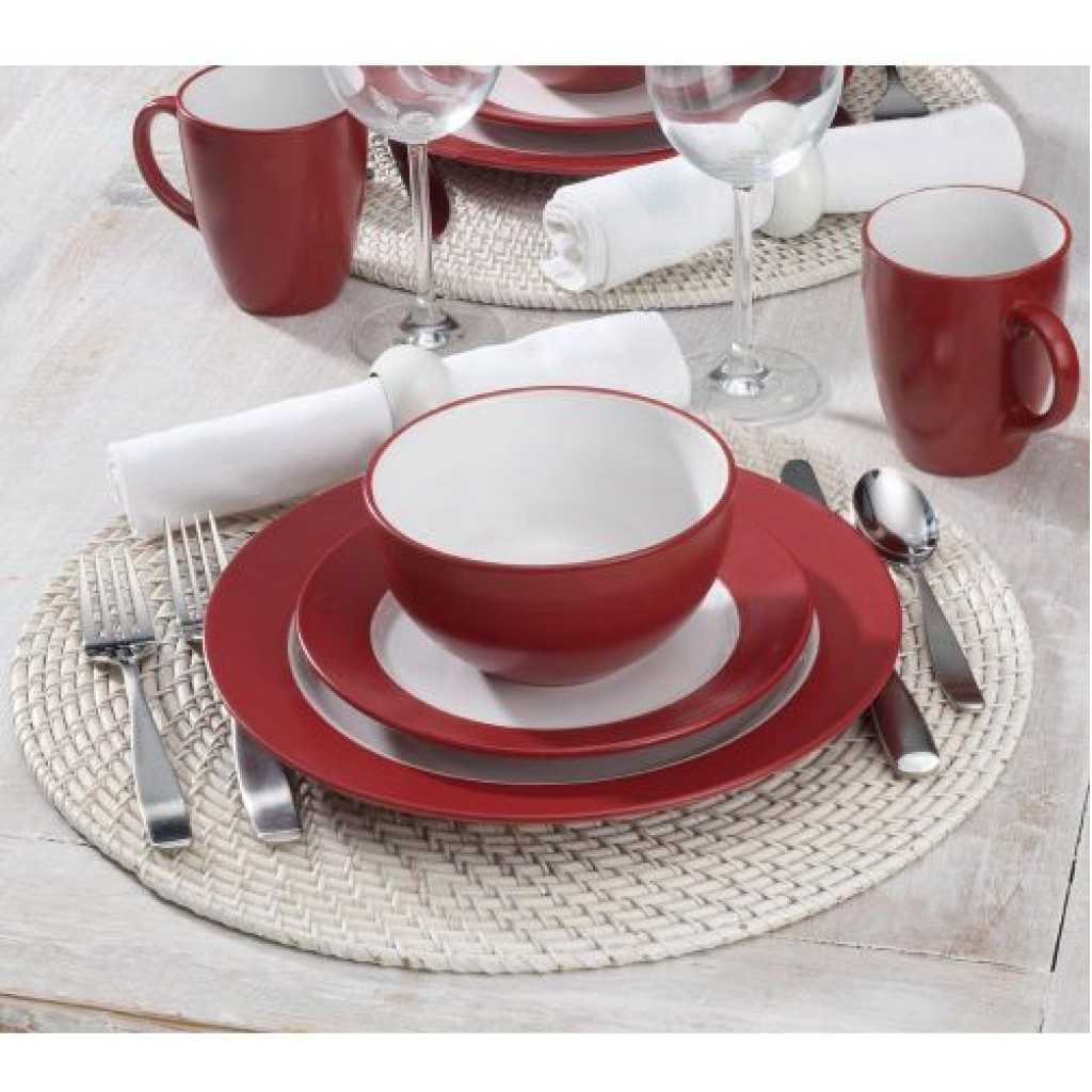 Tableware Set Of Plates Cups Bowls Sideplates Dinner Sets 16-Piece Stoneware Dinnerware Set Food Plate Ceramic Dishes To Eat Dish