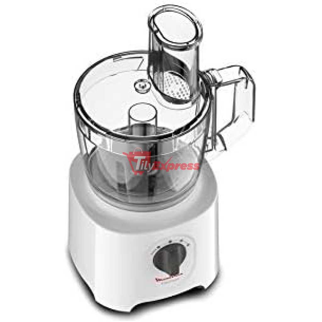 Moulinex Food Processor, Easy Force 800 Watts, 6 Attachments, +25 different functions, 1.8 Liter and 2.4Liter Bowl capacity, FP247127