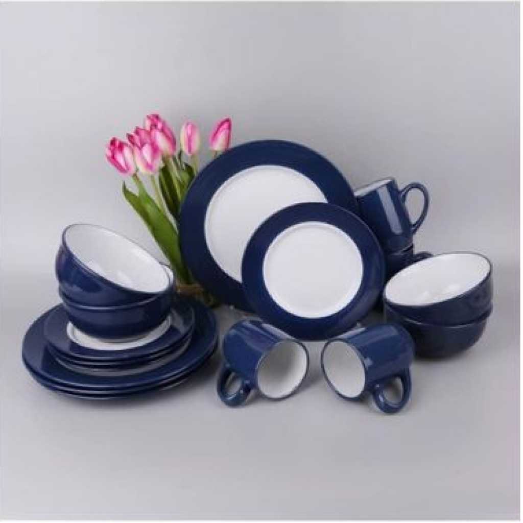16-Piece Of Tableware Set Of Plates Cups Bowls Sideplates Dinner Sets Stoneware Dinnerware Set Food Plate Ceramic Dishes To Eat Dish