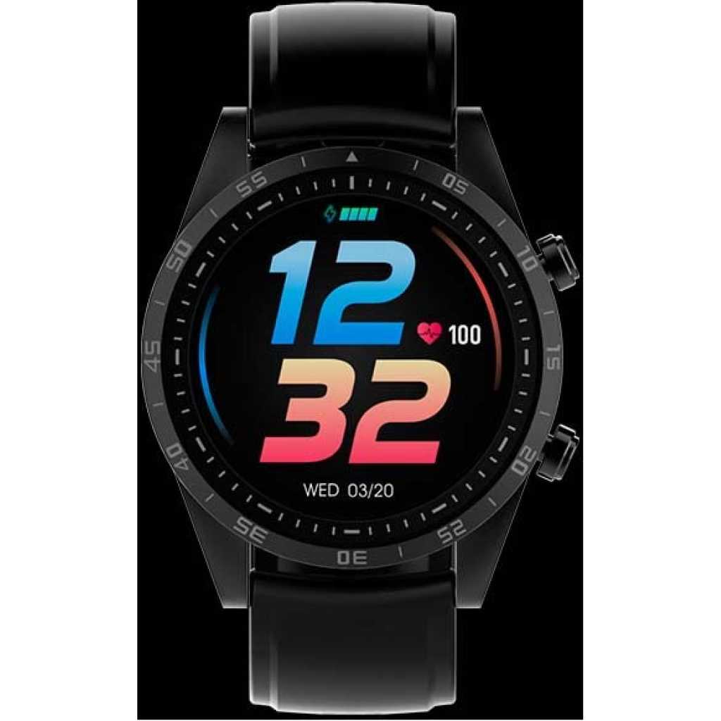 Oraimo Tempo-W2 IP67 Waterproof Smart Watch with 24 Training Modes & Up to 20 Hours Battery Life - Black