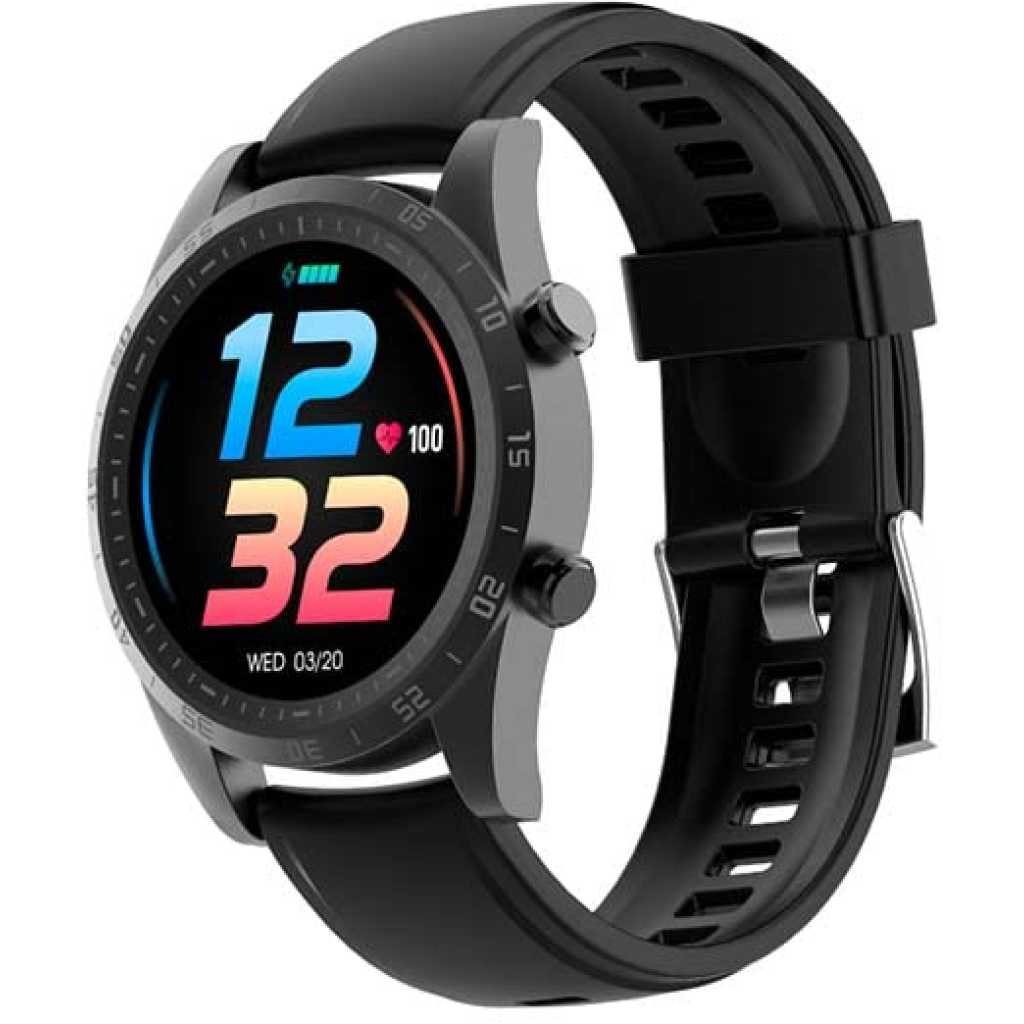 Oraimo Tempo-W2 IP67 Waterproof Smart Watch with 24 Training Modes & Up to 20 Hours Battery Life - Black