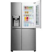 LG 668 Litres Side by Side Refrigerator with InstaView Door in Door, Shiny Steel - GR-X257CSAV