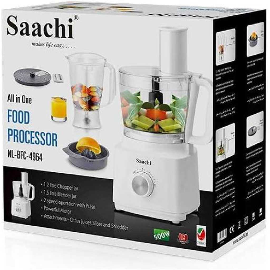 Saachi Food Processor Blender- White