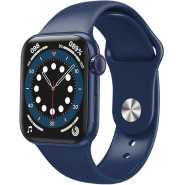 HW22 Pro - Smart Watch Series 6, Bluetooth Call Waterproof with Silicone Band and Full Touch Screen, 44MM, Blue