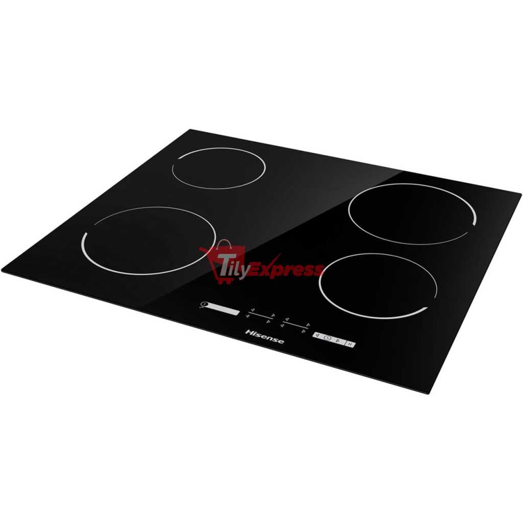 Hisense 60cm Built-in Ceramic Hob With Touch Control, E6431C Electric Cooker - Black