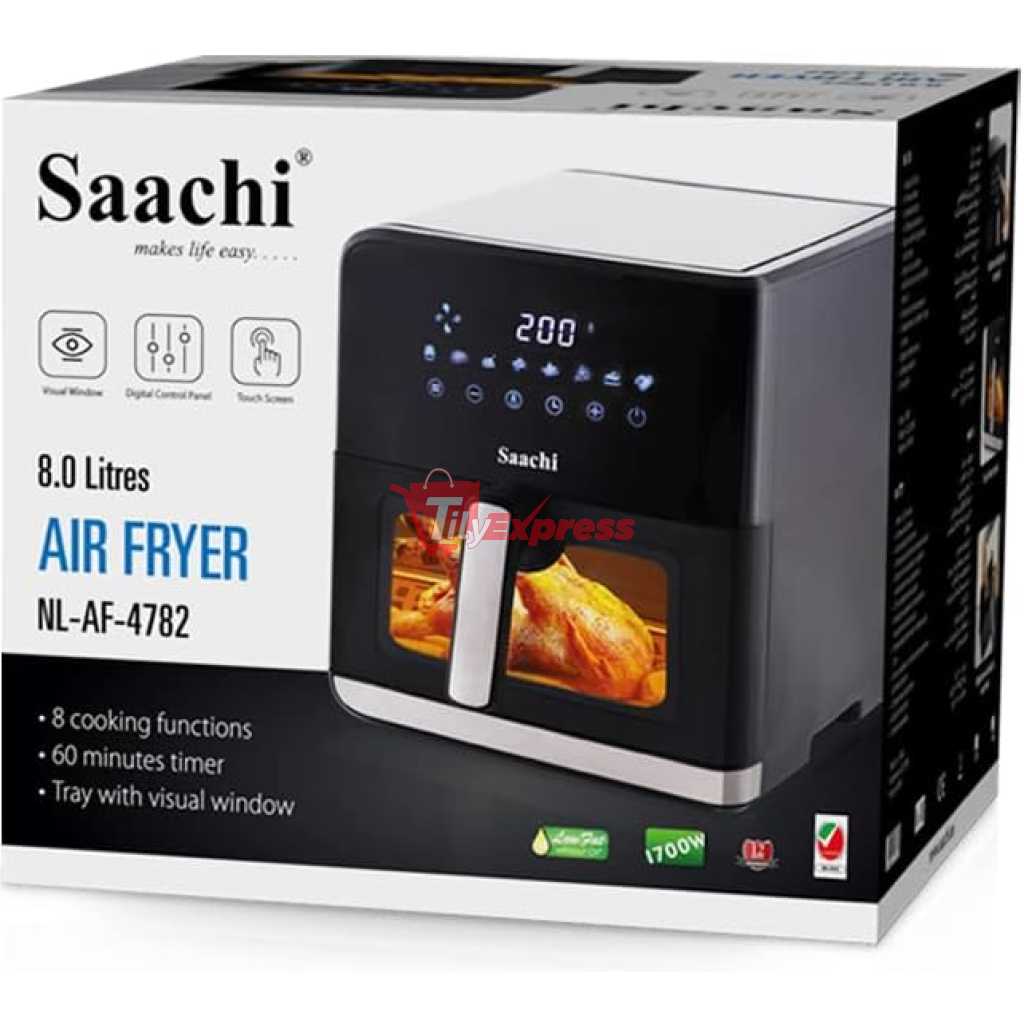 Saachi 8L Air Fryer With 60 Mins Timer And LED Display, NL-AF-4782 - Black