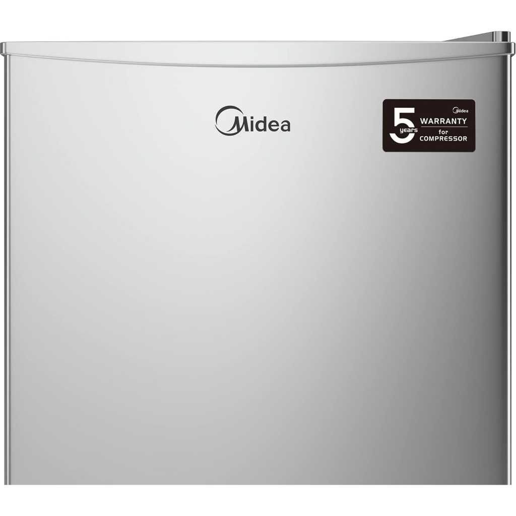 Midea 120-Litre Fridge MDRD133FGE; (Net 85L), Single Door Refrigerator with Separate Chiller Compartment 2L Bottle Holder, Adjustable Legs, Mini Fridge for Kitchen, Bedroom, Office & Bar