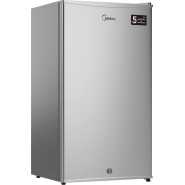 Midea 120-Litre Fridge MDRD133FGE; (Net 85L), Single Door Refrigerator with Separate Chiller Compartment 2L Bottle Holder, Adjustable Legs, Mini Fridge for Kitchen, Bedroom, Office & Bar