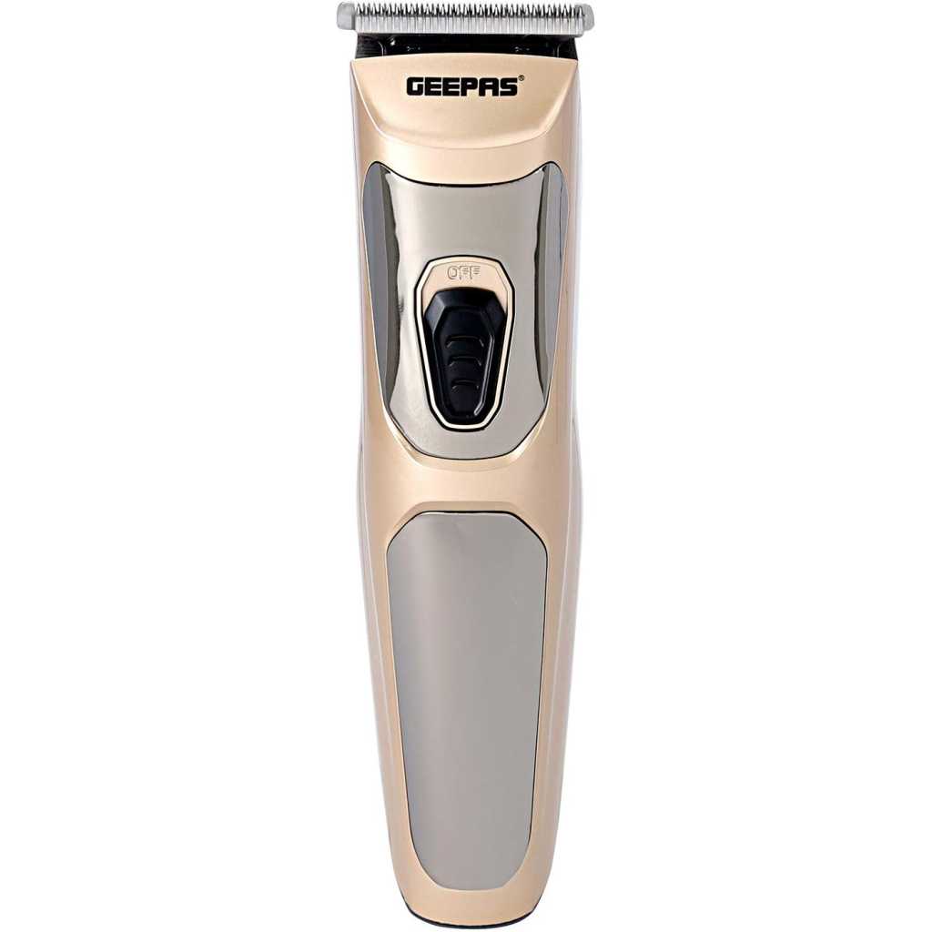 Geepas GTR56023 Rechargeable Hair Clipper Precise Beard Styler With Fine Steel Head - Pack of 1, Small, Gold