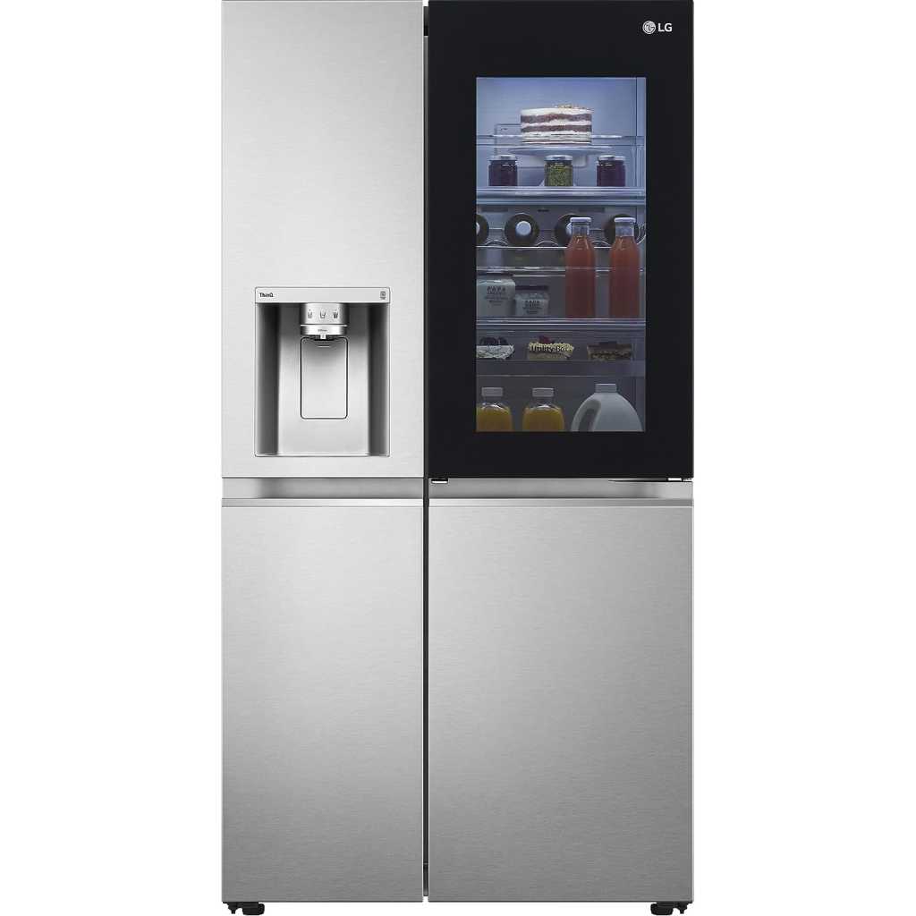 LG 674 L Frost-Free Inverter Linear Compressor Wi-Fi Side-By-Side Refrigerator, Knock Twice, See Inside (GC-X257CSES, Noble Steel, Door Cooling+, Hygiene Fresh+, Water and Ice Dispenser with UV Nano