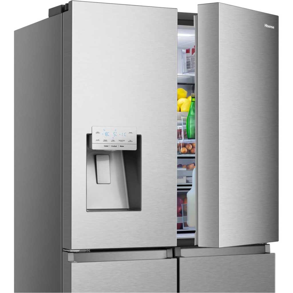 Hisense 730-Litre French Door Side by Side Fridge RC-73WC4SW1; With Ice & Water Dispenser, Frost Free Refrigerator - Silver