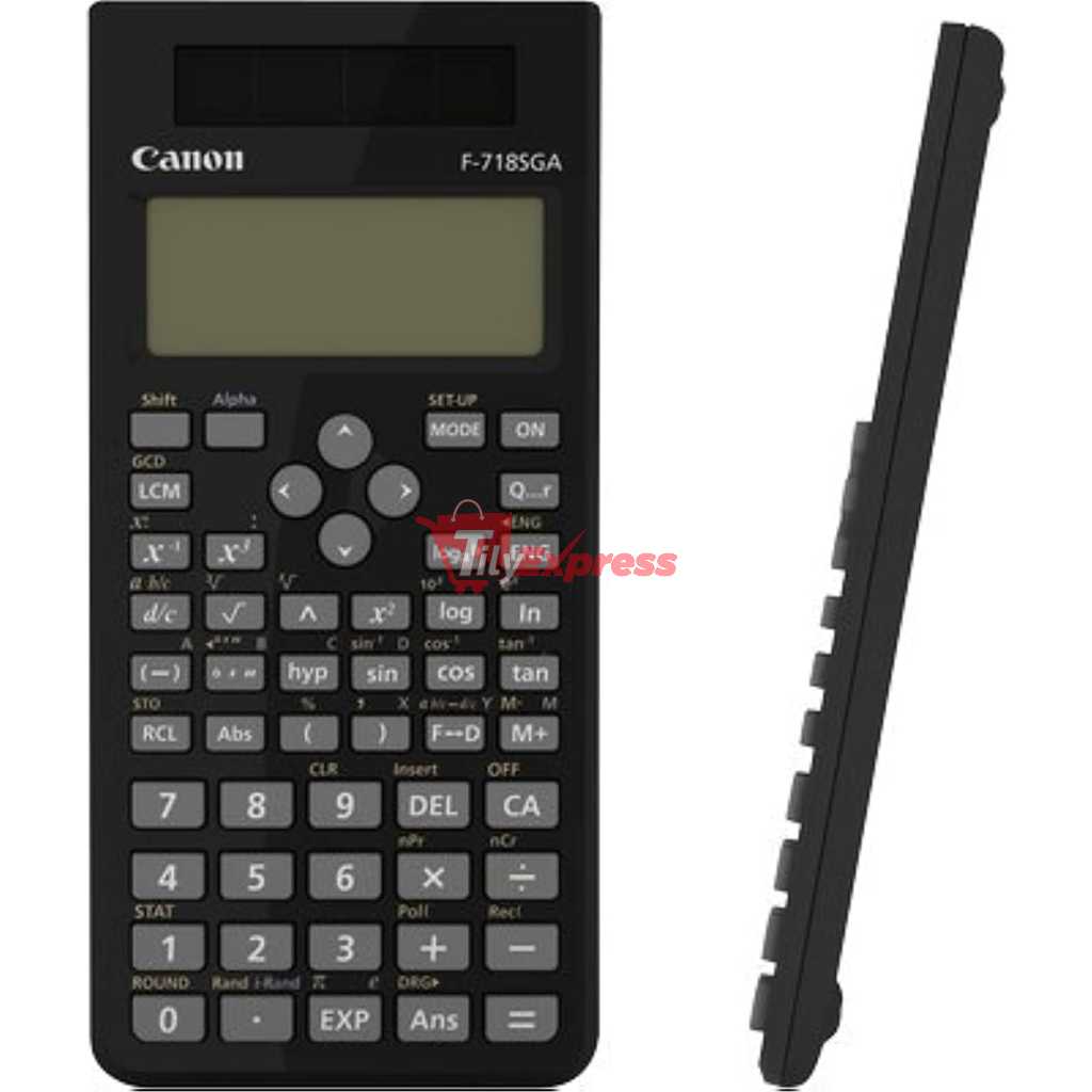 Canon F-718SGA Scientific Green Antibacterial Calculator (264 Functions and Features) - Black