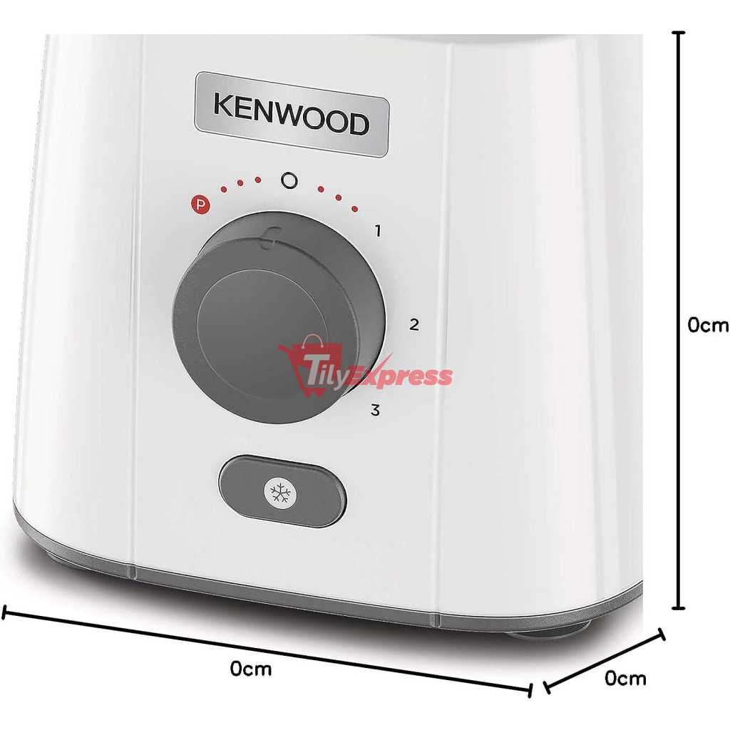 Kenwood Blender 650W BLP41.C0WH; 2L Jar, Ice Crush Smoothie Blender - White