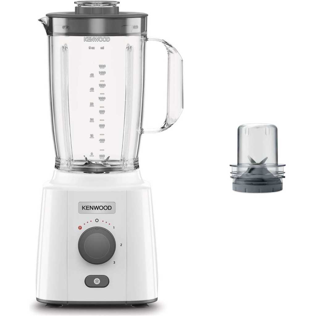 Kenwood Blender 650W BLP41.C0WH; 2L Jar, Ice Crush Smoothie Blender - White