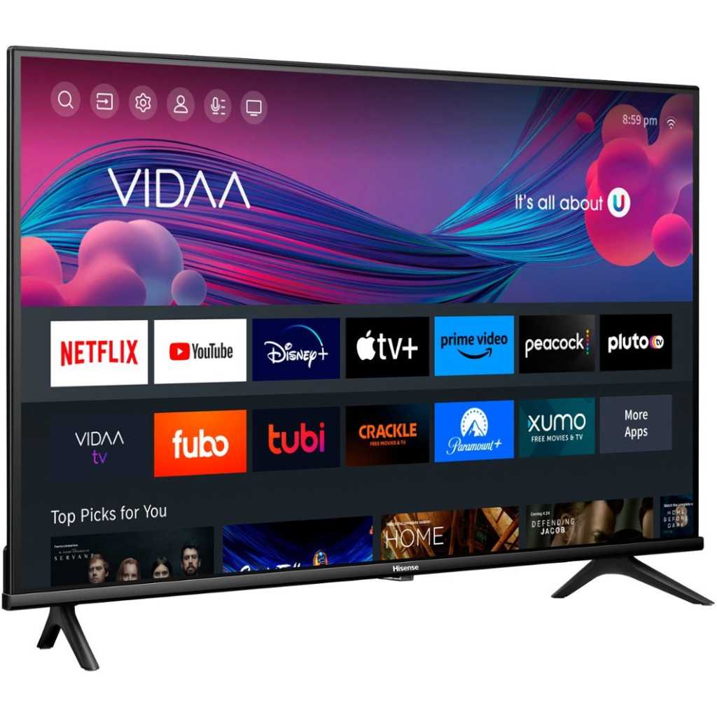 Hisense – 43″ Class A4 Series LED Full HD 1080P Smart Vidaa TV – Black