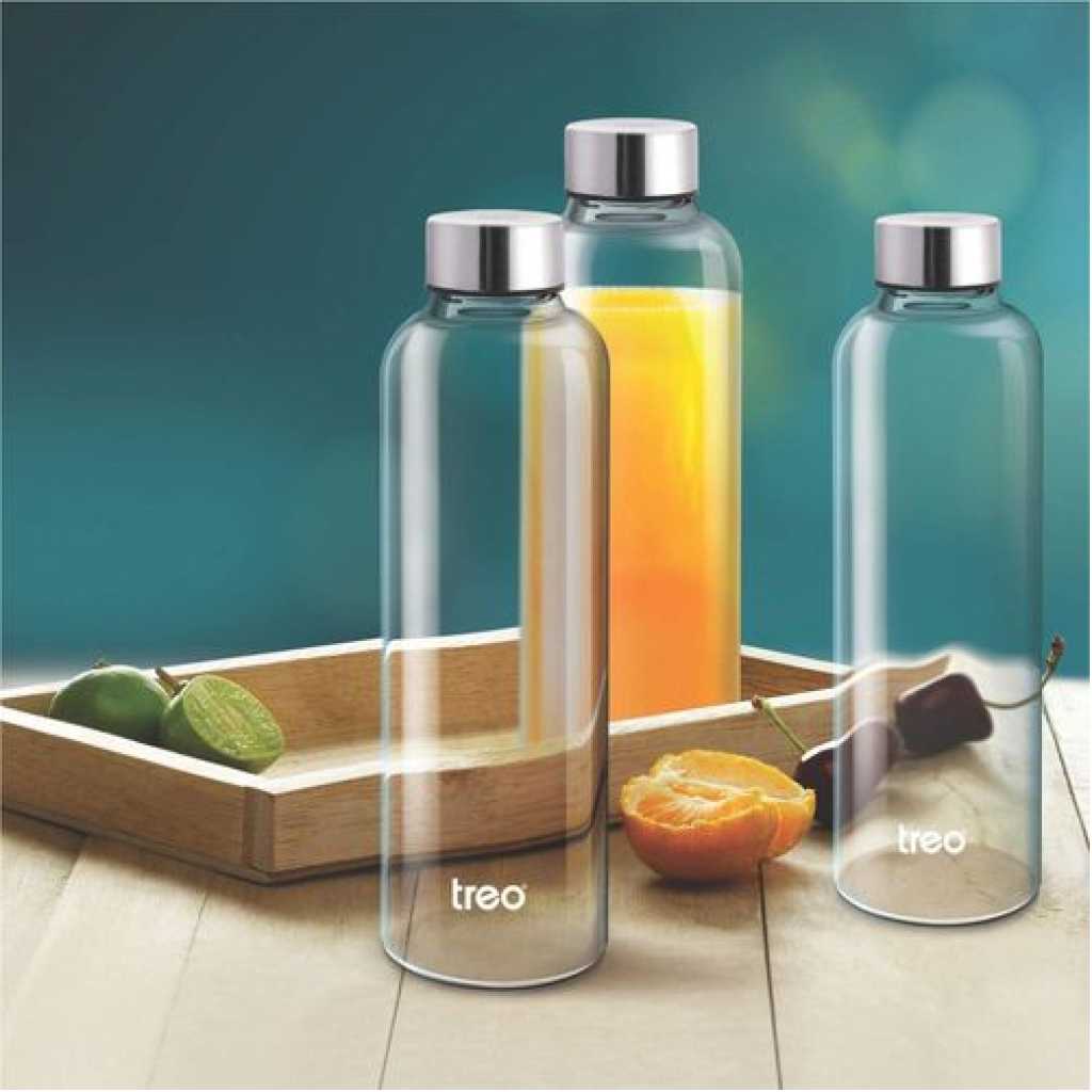 0.75L Bon Appetit Borosilicate Glass Milk Juice Water Bottle Refrigretor Jug- Clear