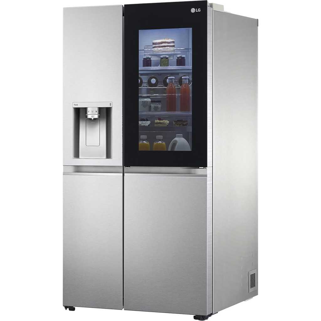 LG 674 L Frost-Free Inverter Linear Compressor Wi-Fi Side-By-Side Refrigerator, Knock Twice, See Inside (GC-X257CSES, Noble Steel, Door Cooling+, Hygiene Fresh+, Water and Ice Dispenser with UV Nano