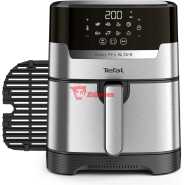 Tefal 4.2L Easy Fry Precision+ 2-in-1 Digital Air Fryer and Grill; 8 Programs inc Dehydrator Stainless Steel EY505D, 1550W