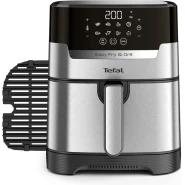 Tefal 4.2L Easy Fry Precision+ 2-in-1 Digital Air Fryer and Grill; 8 Programs inc Dehydrator Stainless Steel EY505D, 1550W