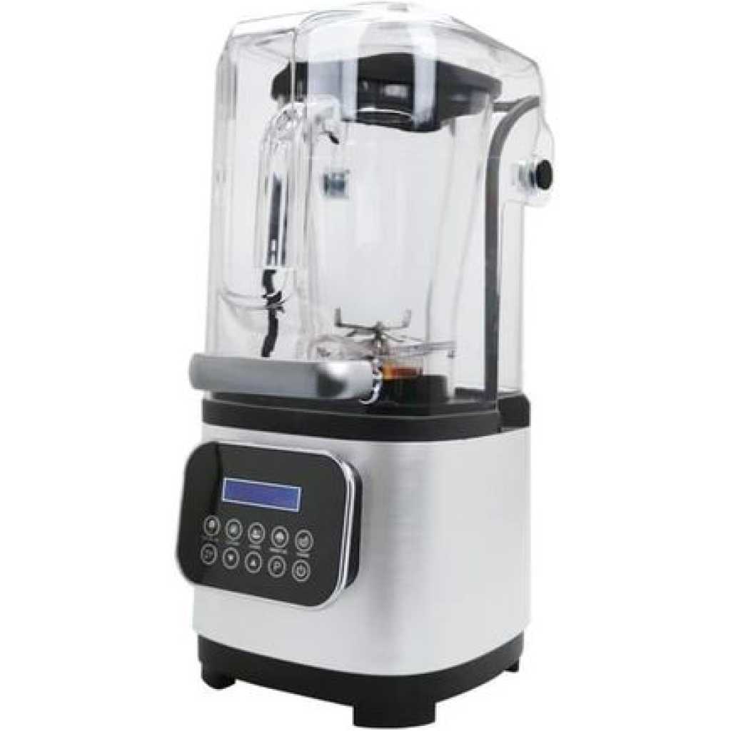 High speed Sound Proof Blender With Cover Mixer Fruit Juicer Silent Commercial Digital display Programmed Blender Ice Crusher