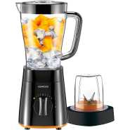 Kenwood Blender 500W Smoothie Blender/Smoothie Maker 1.5L With Multi Mill (Grinder/Chopper), Ice Crush Function BLP15.150BK Black