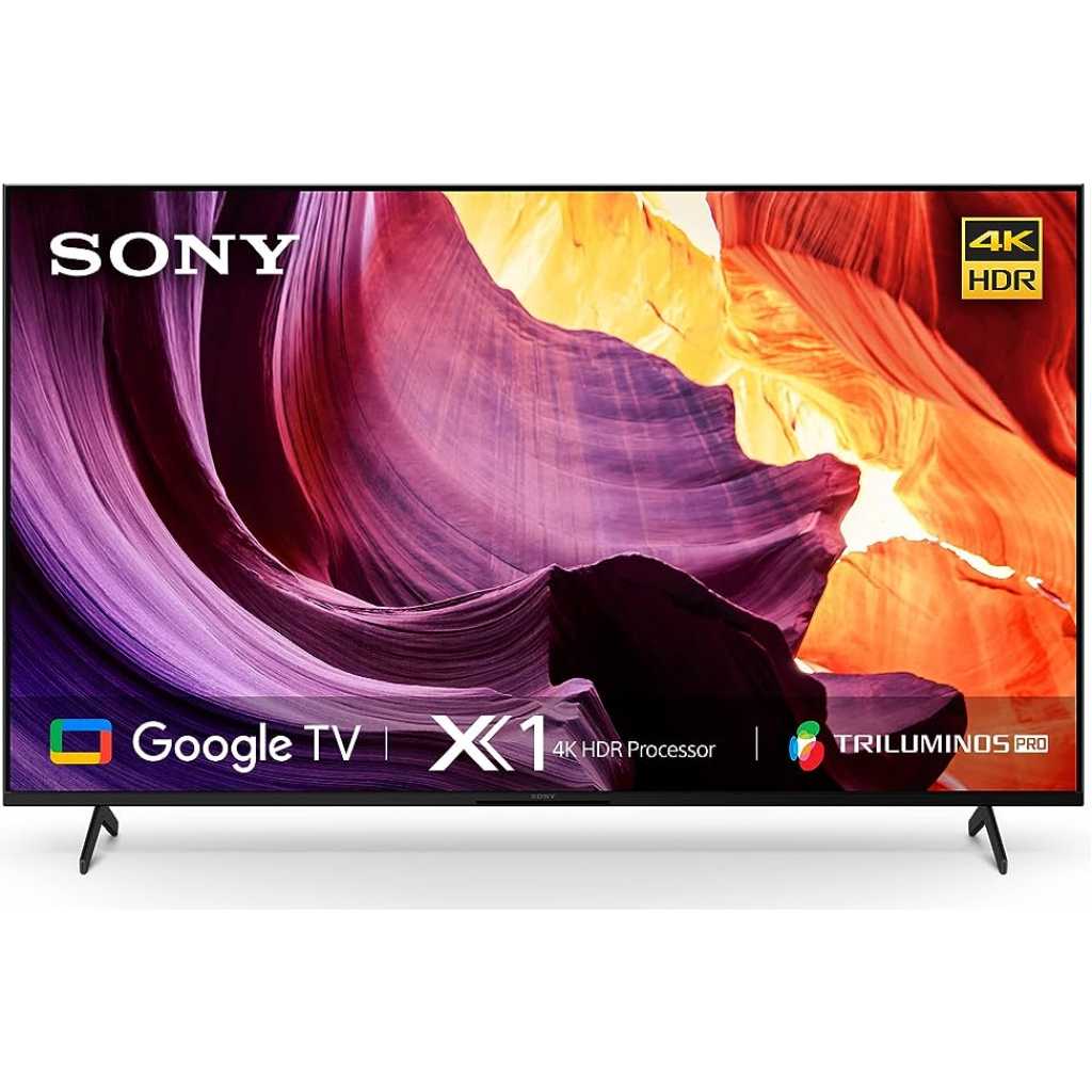 Sony 55-Inch 4K Ultra HD Smart TV X80K Series: LED Smart Google TV with Dolby Vision HDR KD55X80K- Latest Model, Black