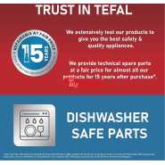 Tefal 4.2L Easy Fry Precision+ 2-in-1 Digital Air Fryer and Grill; 8 Programs inc Dehydrator Stainless Steel EY505D, 1550W Air Fryers TilyExpress