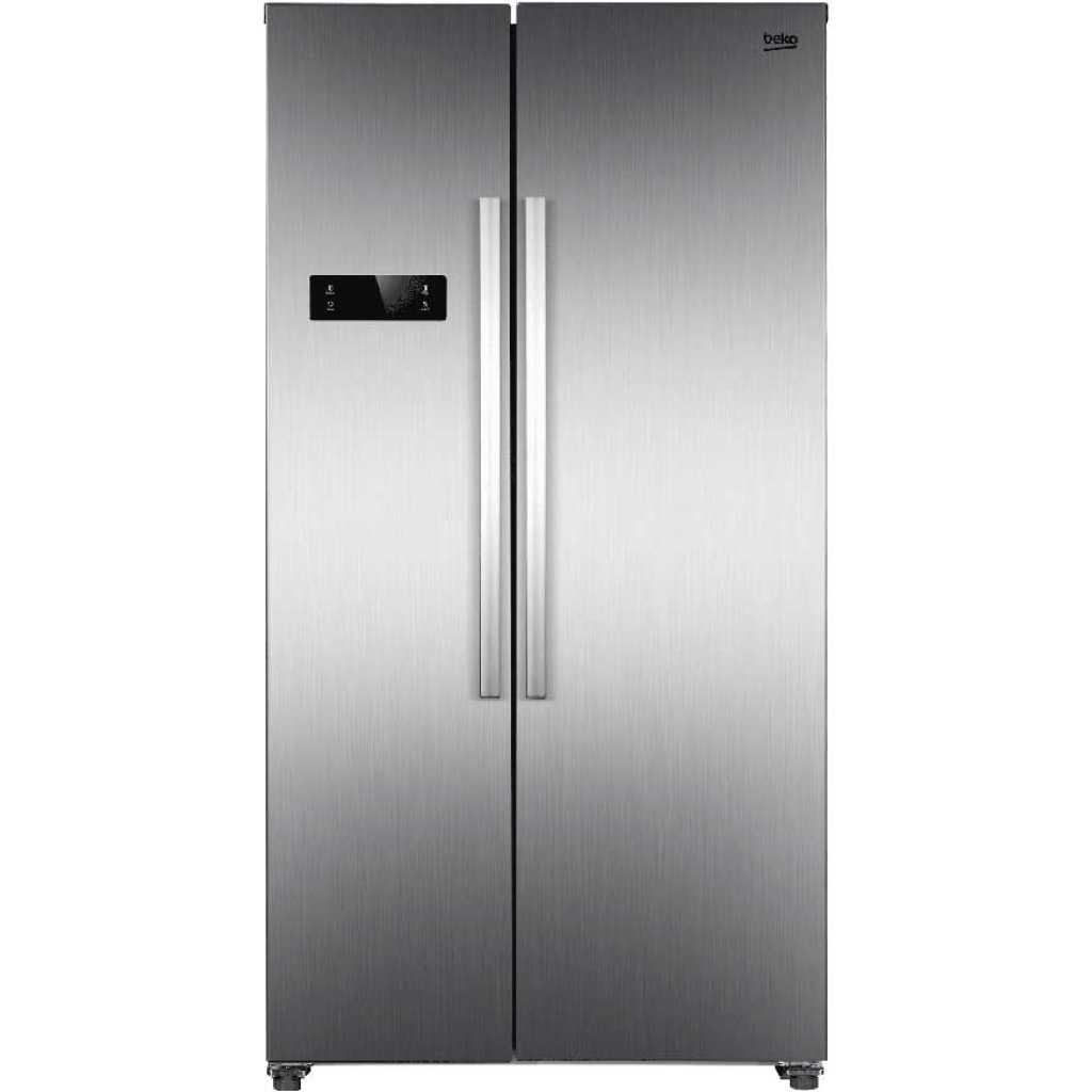 Beko 472 - Litres Fridge BFF254| Double Door Frost Free Side by Side Refrigerator - Inox