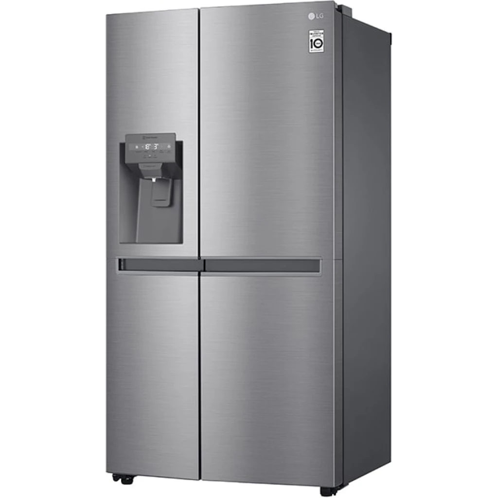 LG 634-Litres GC-L257JLXL Fridge; 634(L) | Side by Side Refrigerator | Smart Inverter Compressor | Multi Air Flow | Smart Diagnosis™, Frost Free