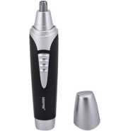 Geepas GNT8651 Nose & Ear Trimmer - Professional 2 in 1 Eyebrow & Facial Hair Trimmer for Men |Cleaning Brush - Electric Nostril Nasal Hair Painless Clipper