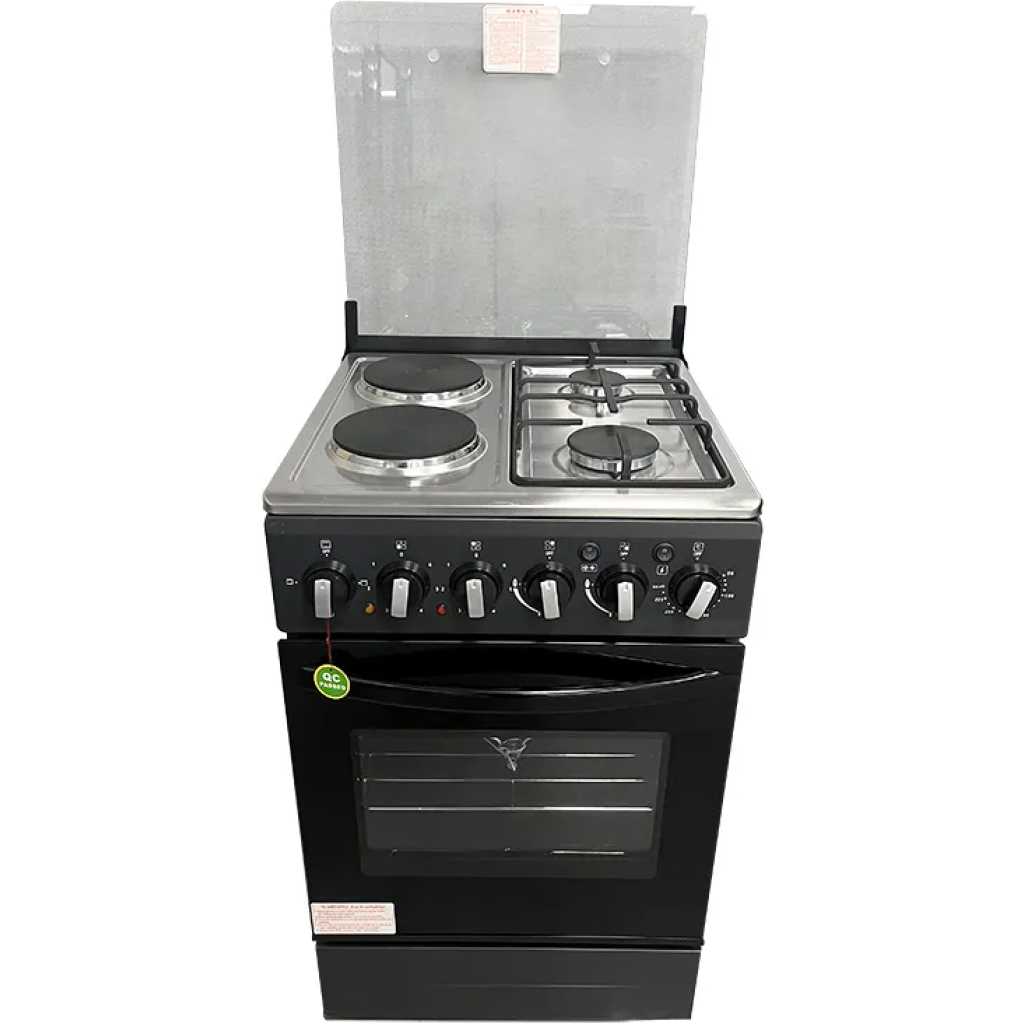 Style 2 Gas + 2 Electric Cooker with Dual Oven (50X50cm)