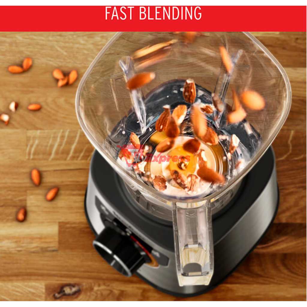 Moulinex Blender, 1200W, Perfectmix, 2L Tritan Jar, 2 Speed LM88HD27, Ice Crush, Smoothie Blender