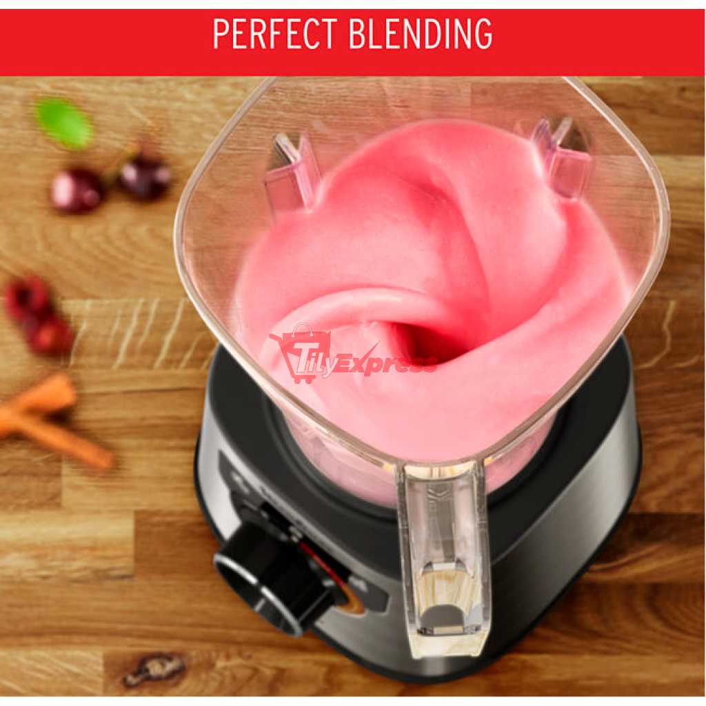 Moulinex Blender, 1200W, Perfectmix, 2L Tritan Jar, 2 Speed LM88HD27, Ice Crush, Smoothie Blender