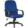 Genuine Short Back Office Chair Fabric-Blue
