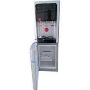 KLASS Water Dispenser KL-3TGLC; Hot, Cold & Normal, 3-tap Top Loading With Bottom Fridge – Grey Hot & Cold Water Dispensers TilyExpress