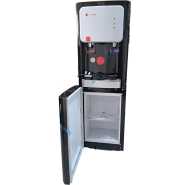 KLASS Water Dispenser KL-2TBLC; Hot & Cold 2-tap Top Loading With Bottom Fridge – Black Hot & Cold Water Dispensers TilyExpress