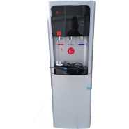 KLASS Water Dispenser KL-3TGLC; Hot, Cold & Normal 3-tap Top Loading With Bottom Fridge – Grey